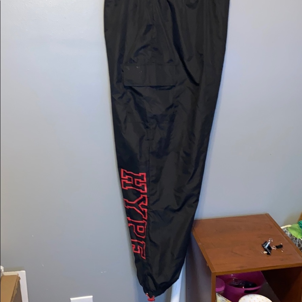 Rue21+ Black Hype Graphic Swishy Joggers